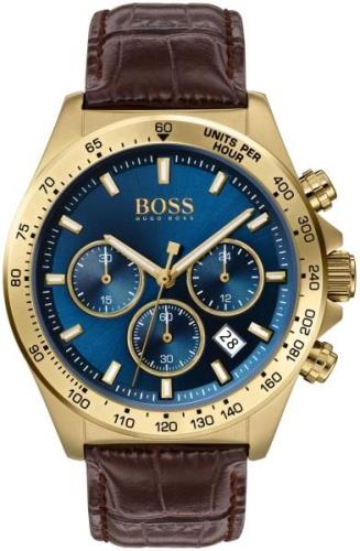 Hugo Boss Miesten kello 1513756 Sininen/Nahka Ø45.07 mm