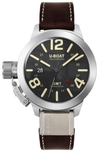 U-Boat Miesten kello 8050 Classico Musta/Nahka Ø45 mm