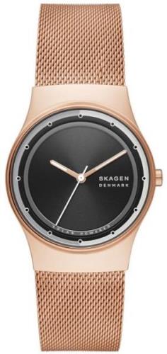 Skagen Naisten kello SKW3023 Sol Musta/Punakultasävyinen Ø34 mm