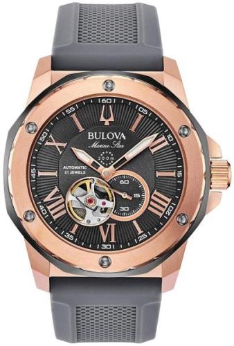 Bulova Miesten kello 98A228 Marine Star Harmaa/Kumi Ø45 mm