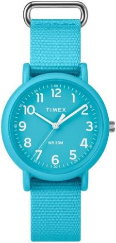 Timex Miesten kello TWG018300 Sininen/Tekstiili Ø34 mm