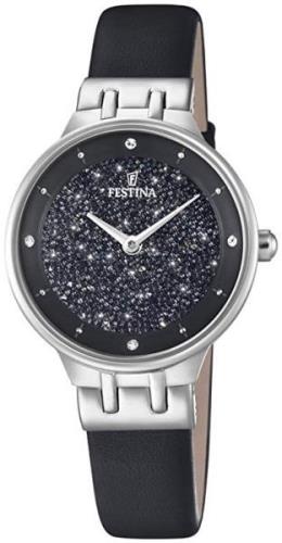 Festina Naisten kello F20404-3 Mademoiselle Musta/Nahka Ø31 mm