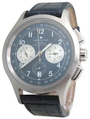 Hamilton Miesten kello H76517643 Khaki Field Sininen/Nahka