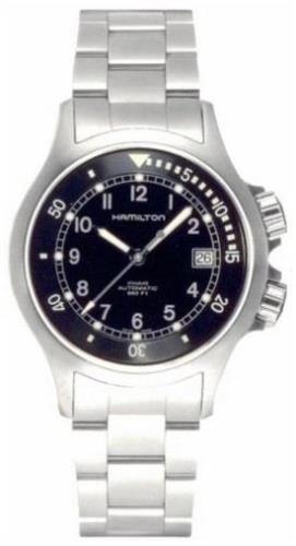 Hamilton Miesten kello H77515133 Khaki Musta/Teräs Ø40 mm