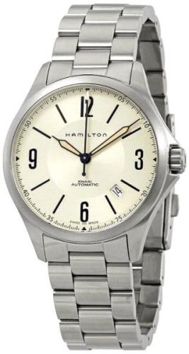 Hamilton Miesten kello H76565125 Khaki Hopea/Teräs Ø38 mm