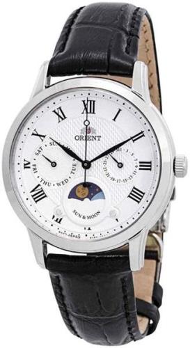 Orient Naisten kello RA-KA0006S10B Sun And Moon Valkoinen/Nahka Ø34