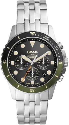 Fossil Miesten kello FS5864 FB-01 Musta/Teräs Ø42 mm