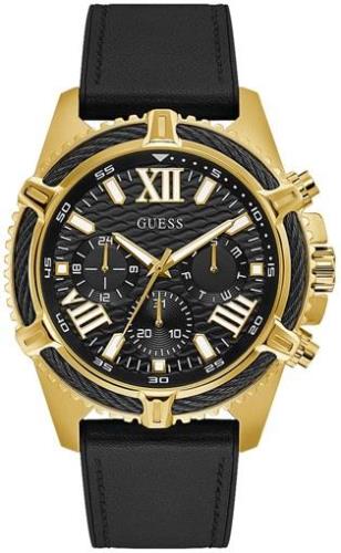 Guess Miesten kello GW0053G3 Musta/Nahka Ø48 mm