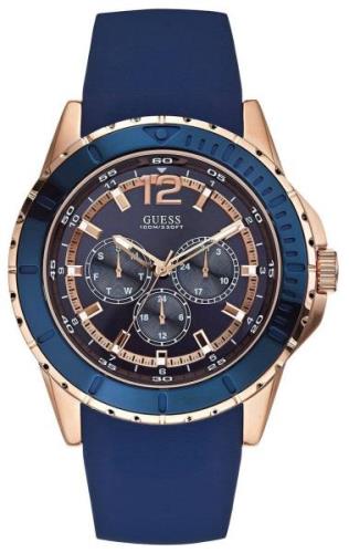 Guess Miesten kello W0485G1 Sporty Sininen/Kumi Ø46 mm