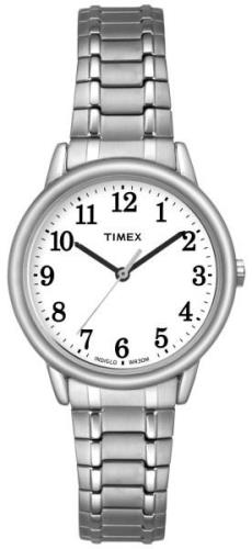 Timex Naisten kello TW2P78500 Easy Reader Valkoinen/Teräs Ø30 mm