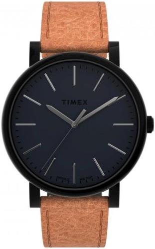 Timex Miesten kello TW2U05800 Originals Musta/Nahka Ø42 mm