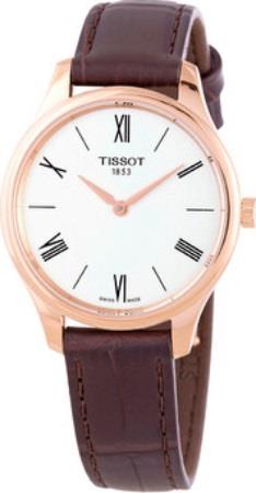 Tissot Naisten kello T063.209.36.038.00 Tradition Valkoinen/Nahka