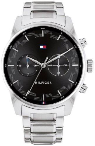 Tommy Hilfiger Miesten kello 1710419 Sawyer Musta/Teräs Ø44 mm