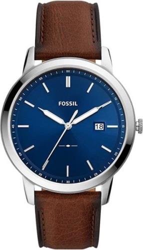 Fossil Miesten kello FS5839 The Minimalist Sininen/Nahka Ø44 mm