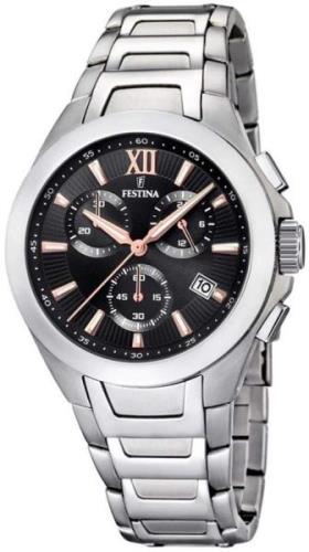 Festina Miesten kello F16678-C Musta/Teräs Ø41.5 mm