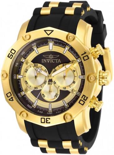 Invicta Miesten kello 30029 Musta/Kullansävytetty teräs Ø50 mm