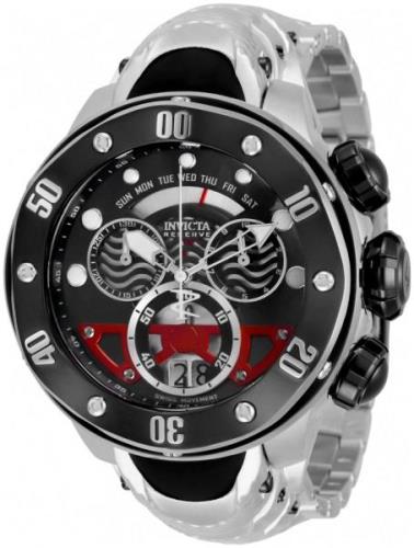 Invicta Miesten kello 33480 Reserve Musta/Teräs Ø54 mm