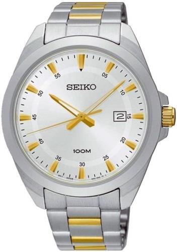 Seiko Miesten kello SUR211P1 Classic Hopea/Kullansävytetty teräs