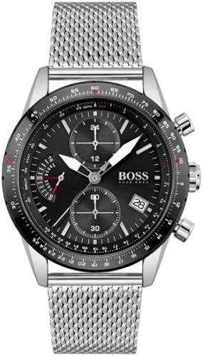 Hugo Boss Miesten kello 1513886 Pilot Musta/Teräs Ø44 mm