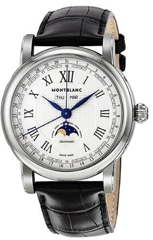 Montblanc Miesten kello 108736 Star Valkoinen/Nahka Ø41 mm