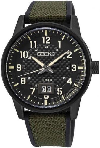 Seiko Miesten kello SUR325P1 Classic Musta/Kumi Ø41 mm