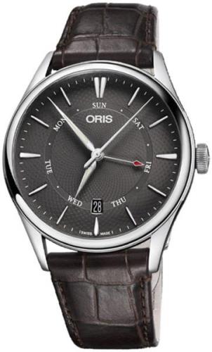 Oris Miesten kello 01 755 7742 4053-07 5 21 65FC Culture Harmaa/Nahka