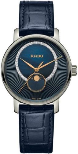 Rado Naisten kello R14055905 Diamaster Sininen/Nahka Ø35 mm