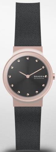 Skagen Naisten kello SKW3004 Freja Musta/Nahka Ø26 mm