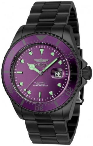 Invicta Miesten kello 23391 Pro Diver Violetti/Teräs Ø43 mm