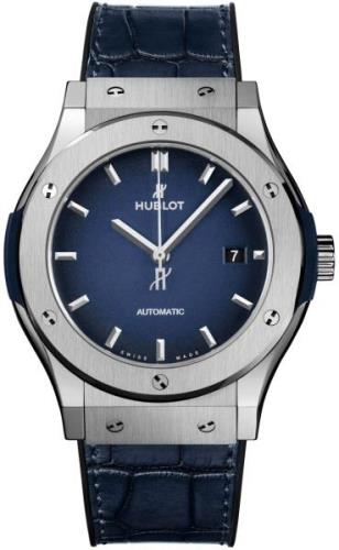 Hublot Miesten kello 542.NX.6670.LR.JPN18 Classic Fusion Sininen/Kumi