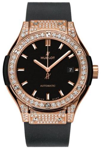 Hublot Naisten kello 582.OX.1180.RX.1704 Classic Fusion Musta/Kumi