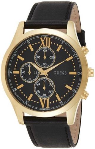 Guess Miesten kello W0876G5 Musta/Nahka Ø44 mm