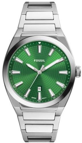 Fossil Miesten kello FS5983 Everett Vihreä/Teräs Ø42 mm