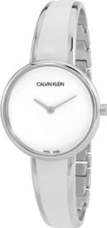 Calvin Klein Naisten kello K4E2N116 Valkoinen/Teräs Ø30 mm