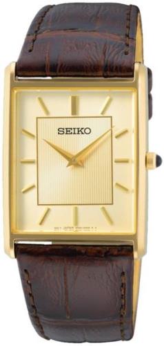 Seiko Miesten kello SWR064P1 Discover More Kulta/Nahka 38.2x27.9 mm