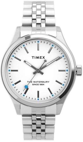 Timex Naisten kello TW2U23400D7 Valkoinen/Teräs Ø34 mm