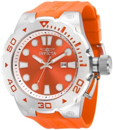 Invicta Miesten kello 36997 Pro Diver Oranssi/Kumi Ø51 mm