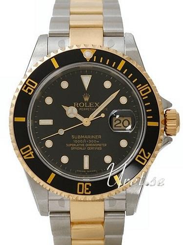 Rolex Miesten kello 16613 BK Submariner Musta/Teräs Ø40 mm