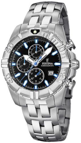 Festina Miesten kello F20355-3 Sport Musta/Teräs Ø43 mm