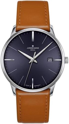 Junghans Miesten kello 58/4801.00 Meister Sininen/Nahka Ø38.4 mm