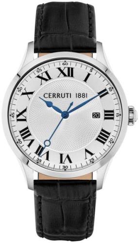 Cerruti 1881 Miesten kello CIWGB2114102 Valkoinen/Nahka Ø40 mm