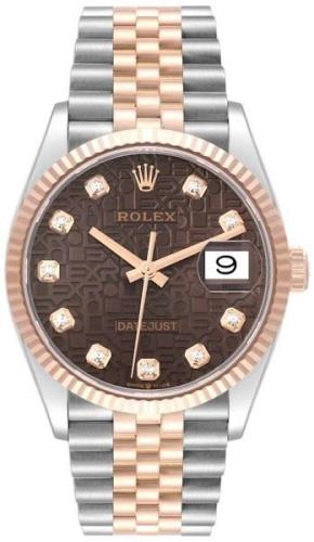 Rolex Naisten kello 126231-0025 Datejust 36 Ruskea/18K punakultaa