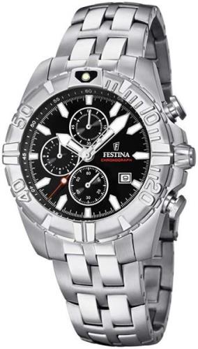 Festina Miesten kello F20355-4 Sport Musta/Teräs Ø43 mm