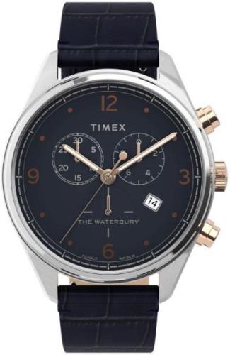 Timex Miesten kello TW2U04600 Sininen/Nahka Ø42 mm
