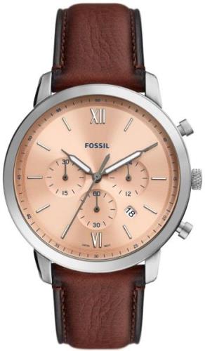 Fossil Miesten kello FS5982 Neutra Punakultaa/Nahka Ø44 mm