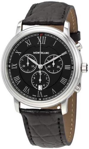 Montblanc Miesten kello 117047 Tradition Musta/Nahka Ø42 mm