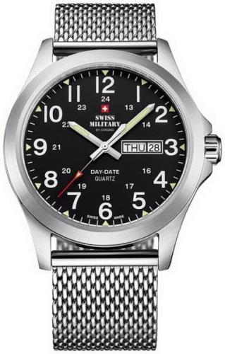 Swiss Military Miesten kello SMP36040.13 Chrono Musta/Teräs Ø42 mm