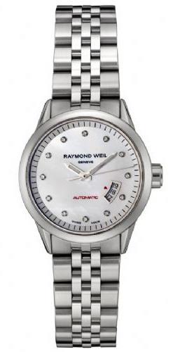 Raymond Weil Naisten kello 2430-ST-97081 Freelancer Valkoinen/Teräs