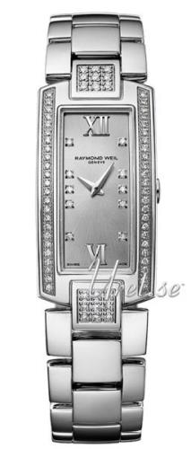 Raymond Weil Naisten kello 1500-ST2-00685 Shine Hopea/Teräs 44x19 mm