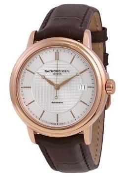 Raymond Weil Miesten kello 2837-PC5-65001 Raymond Maestro Hopea/Nahka